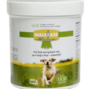 Tub of Walkease Collagen joint supplement for dogs