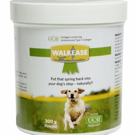 Tub of Walkease Collagen joint supplement for dogs
