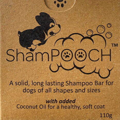 Shampooch bar packaging close-up